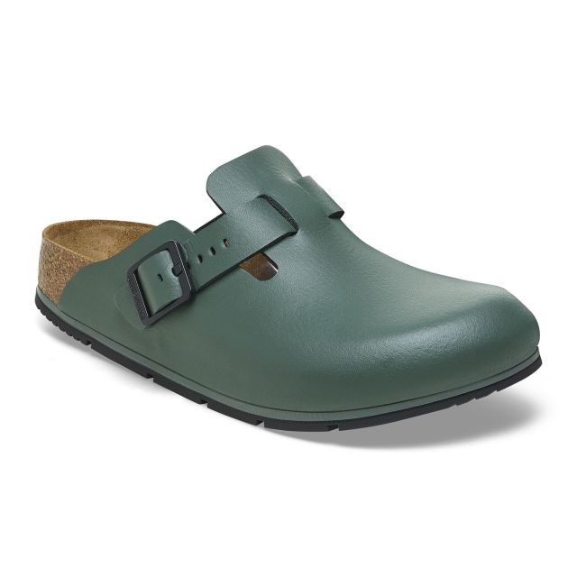 Birkenstock Boston PRO Natural Leather in Thyme (1026081)