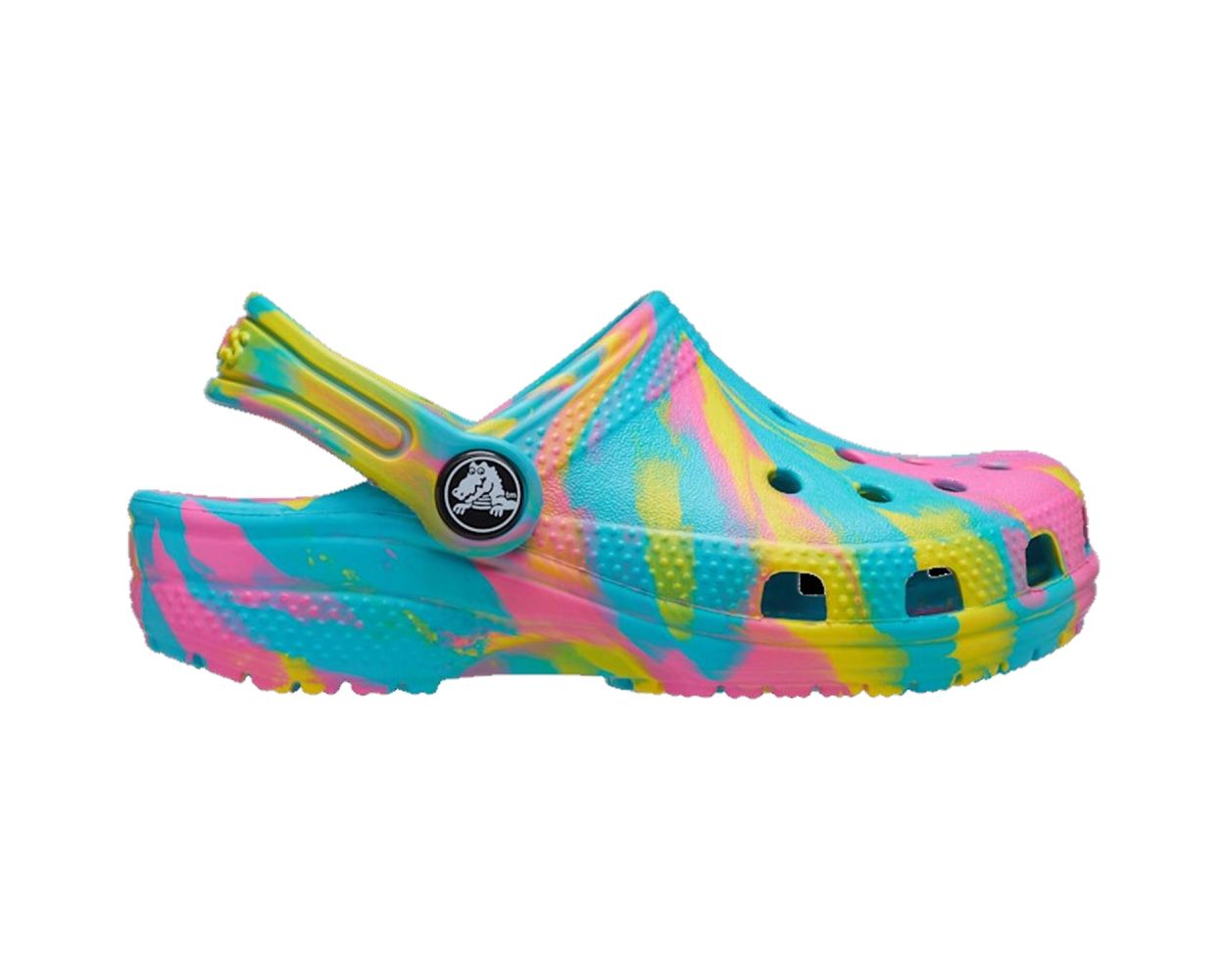 Crocs Classic Marbled Kids Clogs 207464 Digital Aqua Multi World of Clogs