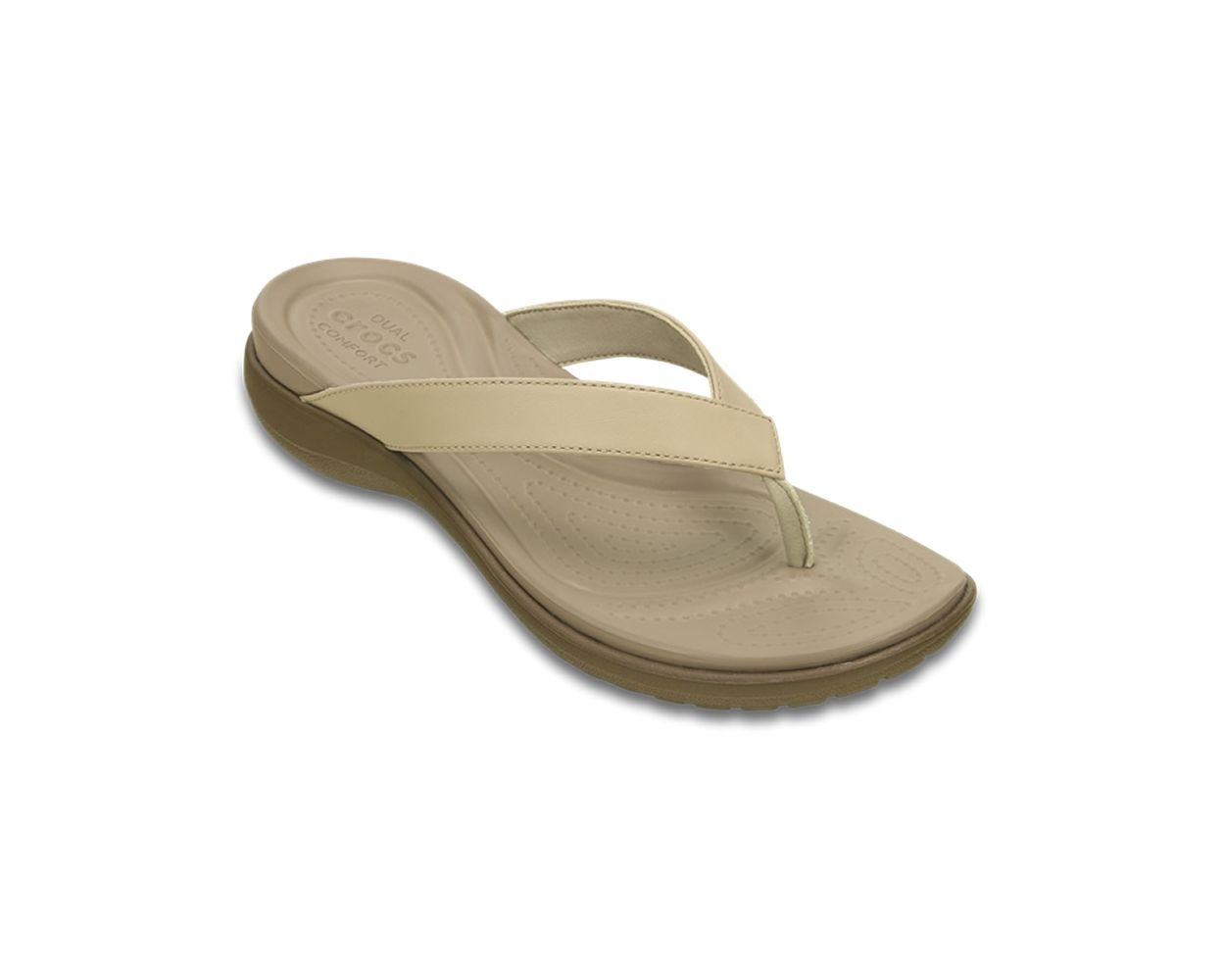 Crocs Capri V Flip Women Chai Walnut World of Clogs