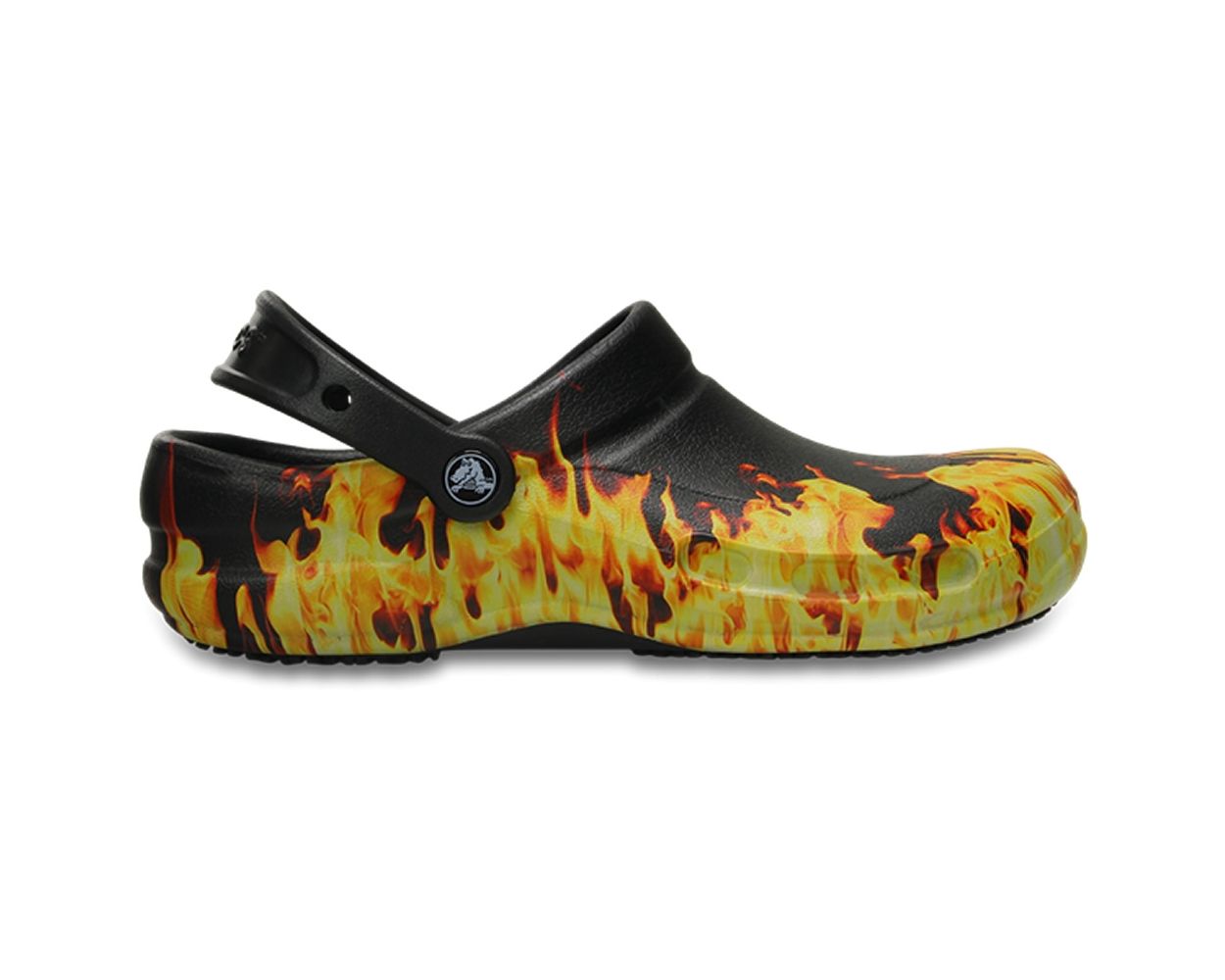 Crocs Bistro Graphic Work Clogs Flames World of Clogs