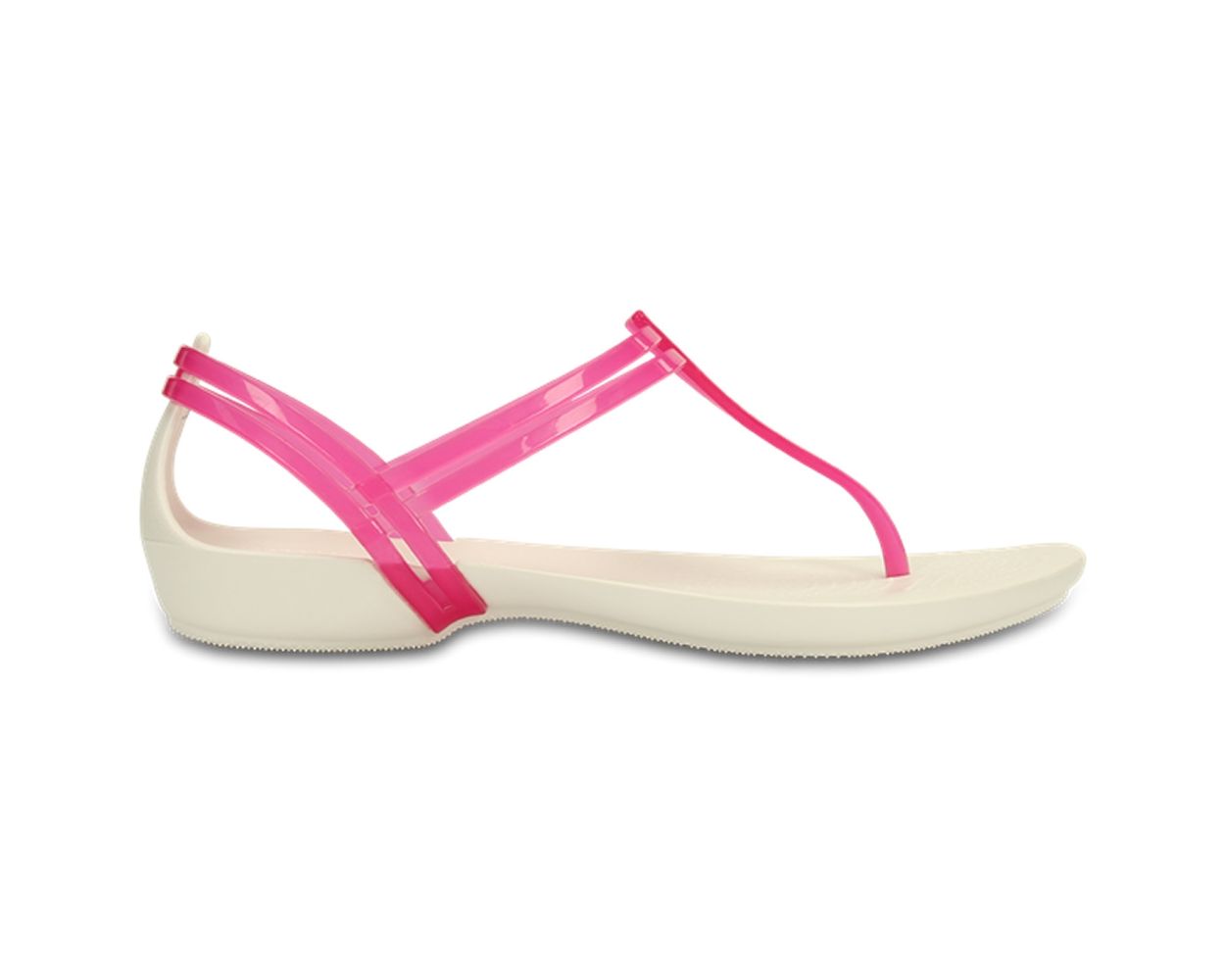 Crocs Isabella T Strap Sandal Berry Oyster World of Clogs