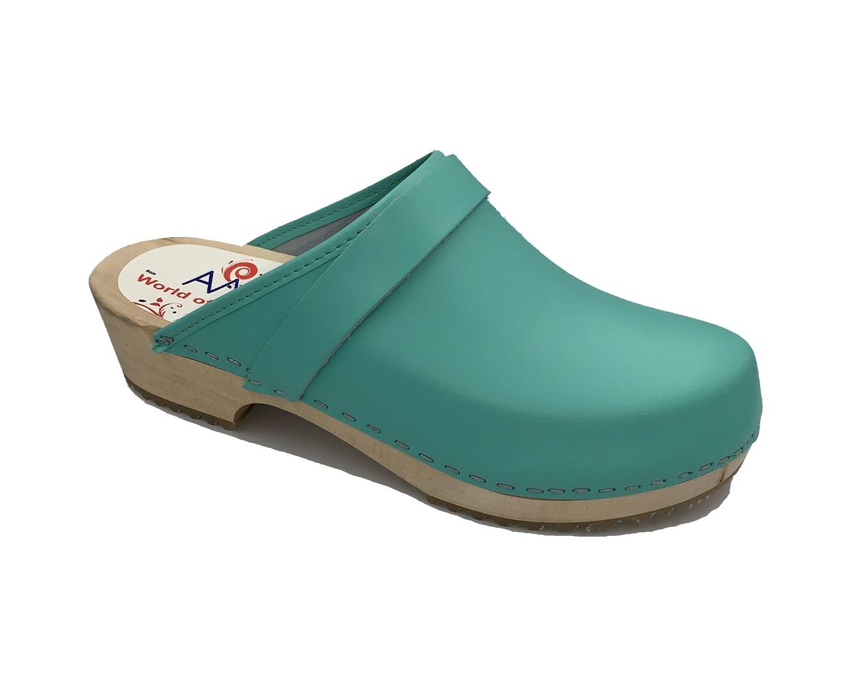 AM Toffeln Swedish Style Clogs in Turquoise 100