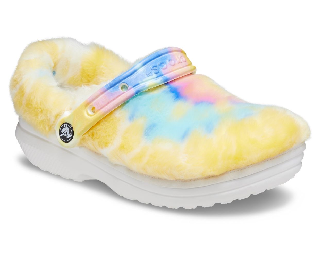 Crocs Classic Fur Sure White Multi World of Clogs