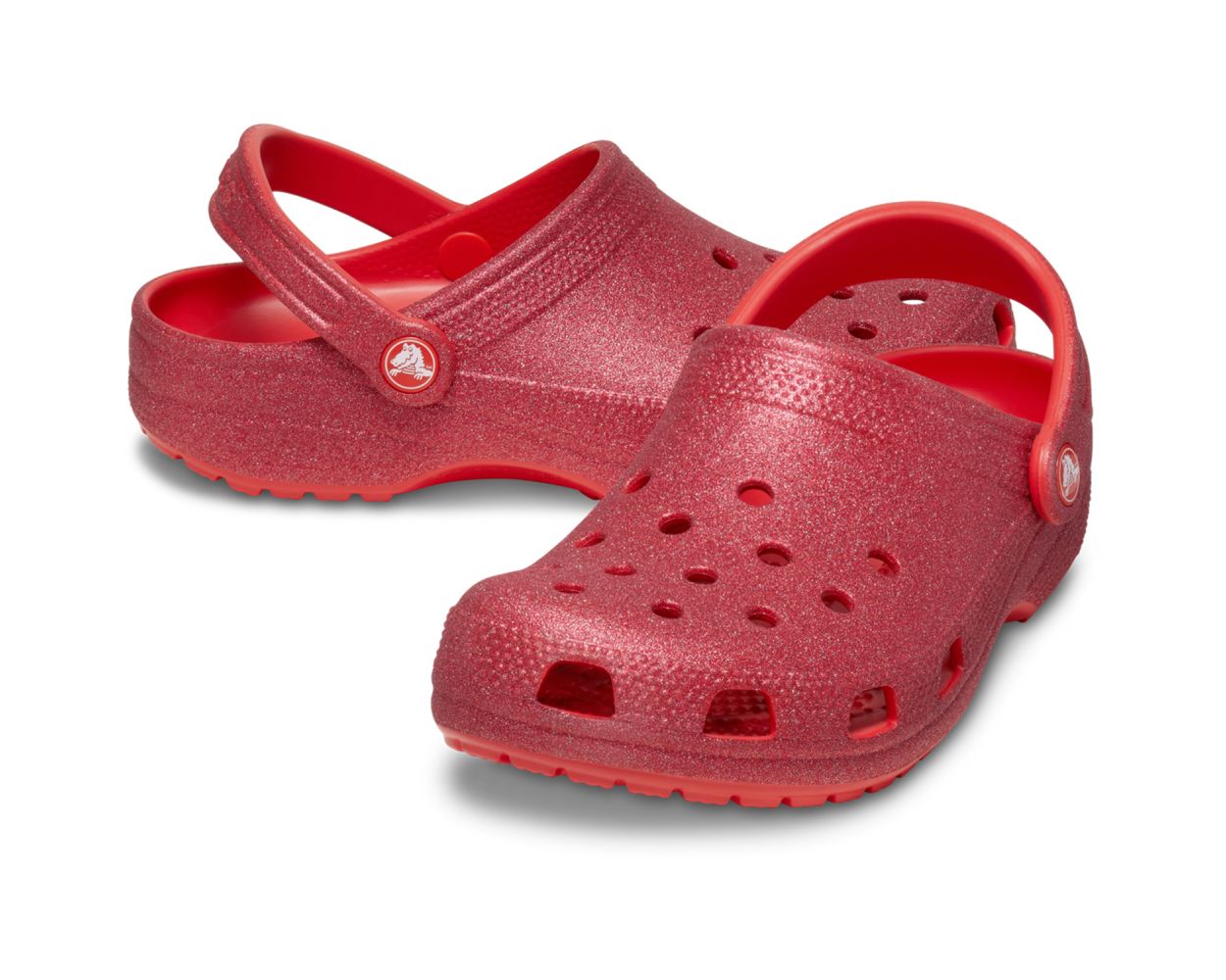 Crocs Classic Glitter Clogs 205942 Cherry Red World of Clogs