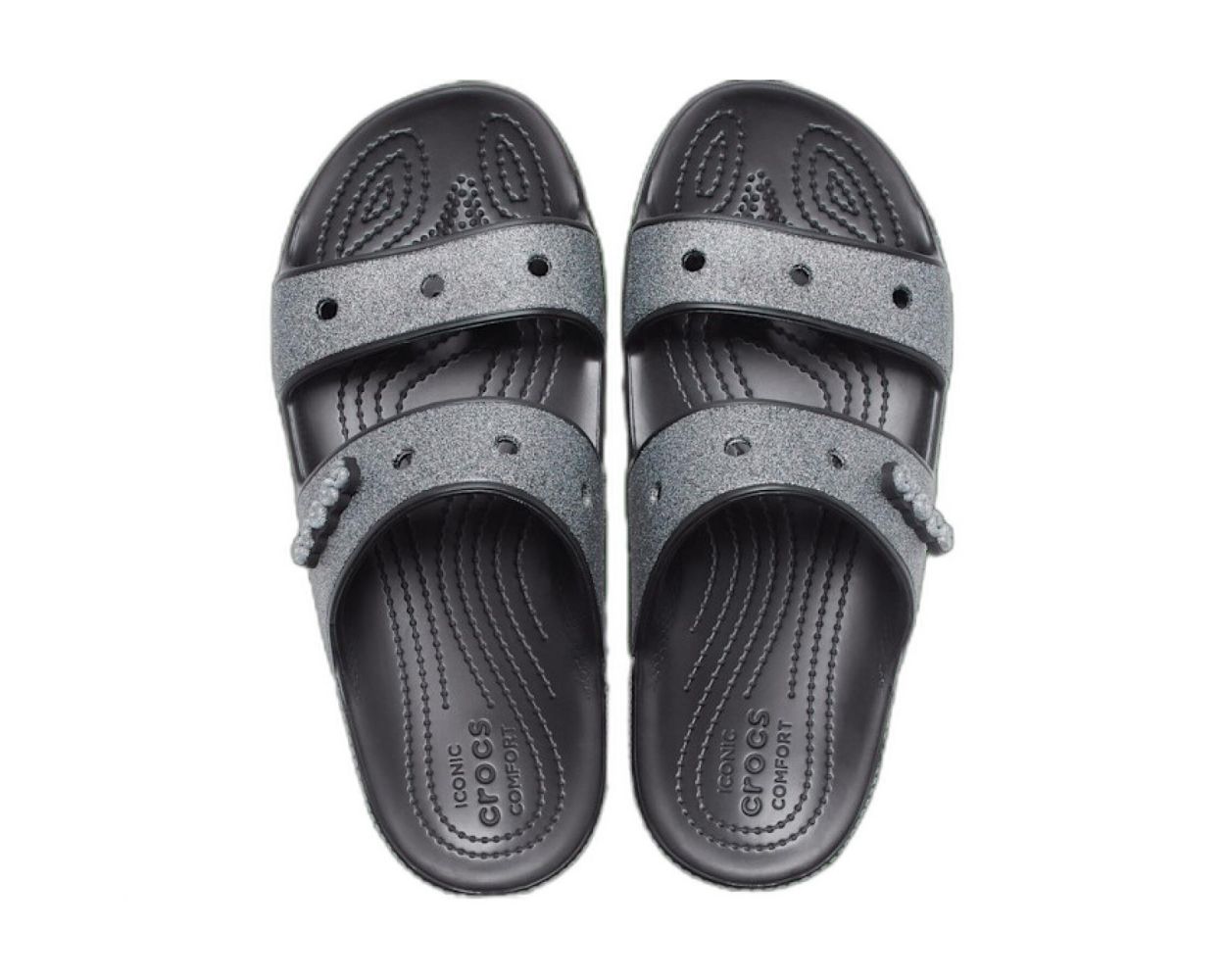 Crocs glitter flip flops 2025