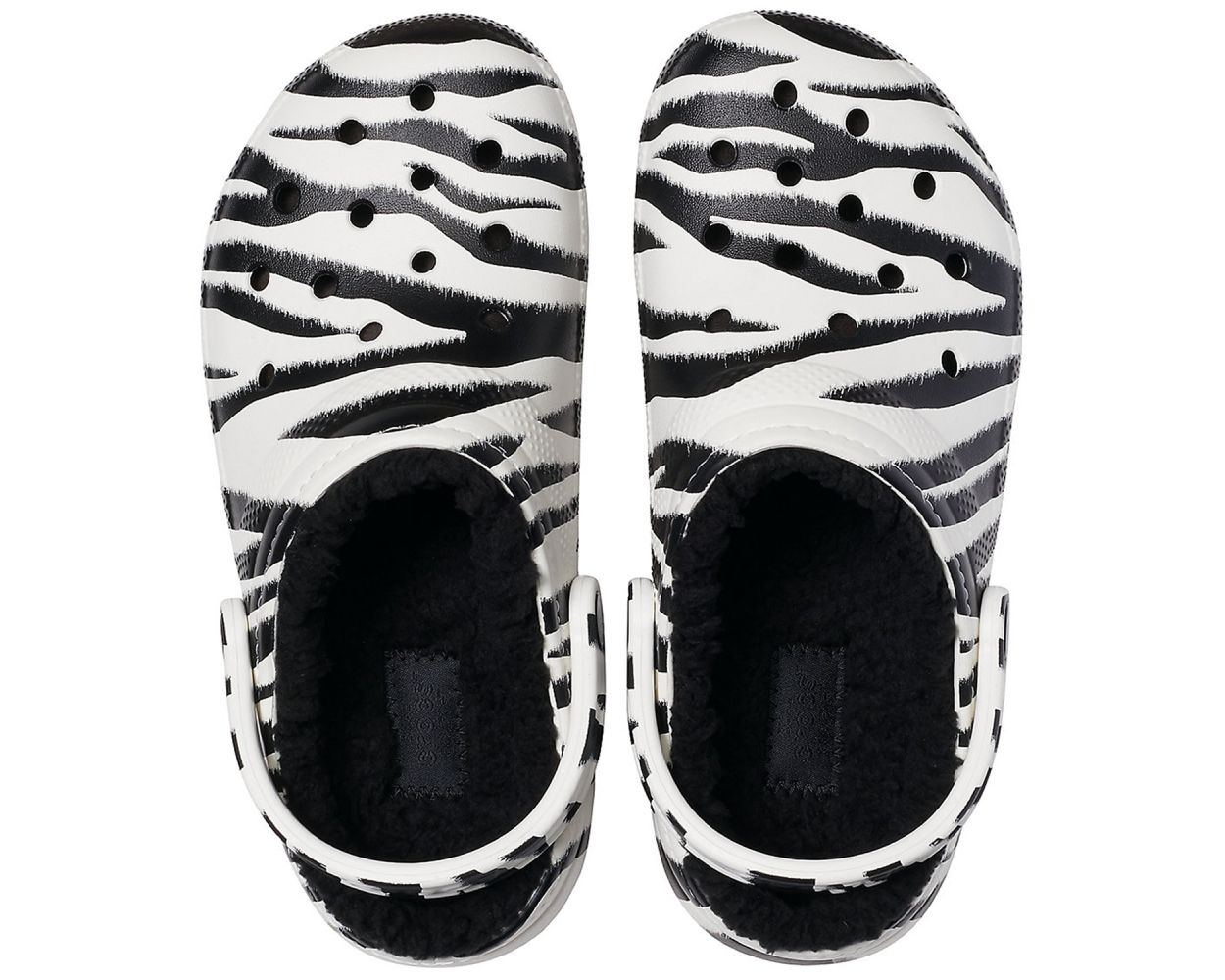 Zebra print crocs hotsell