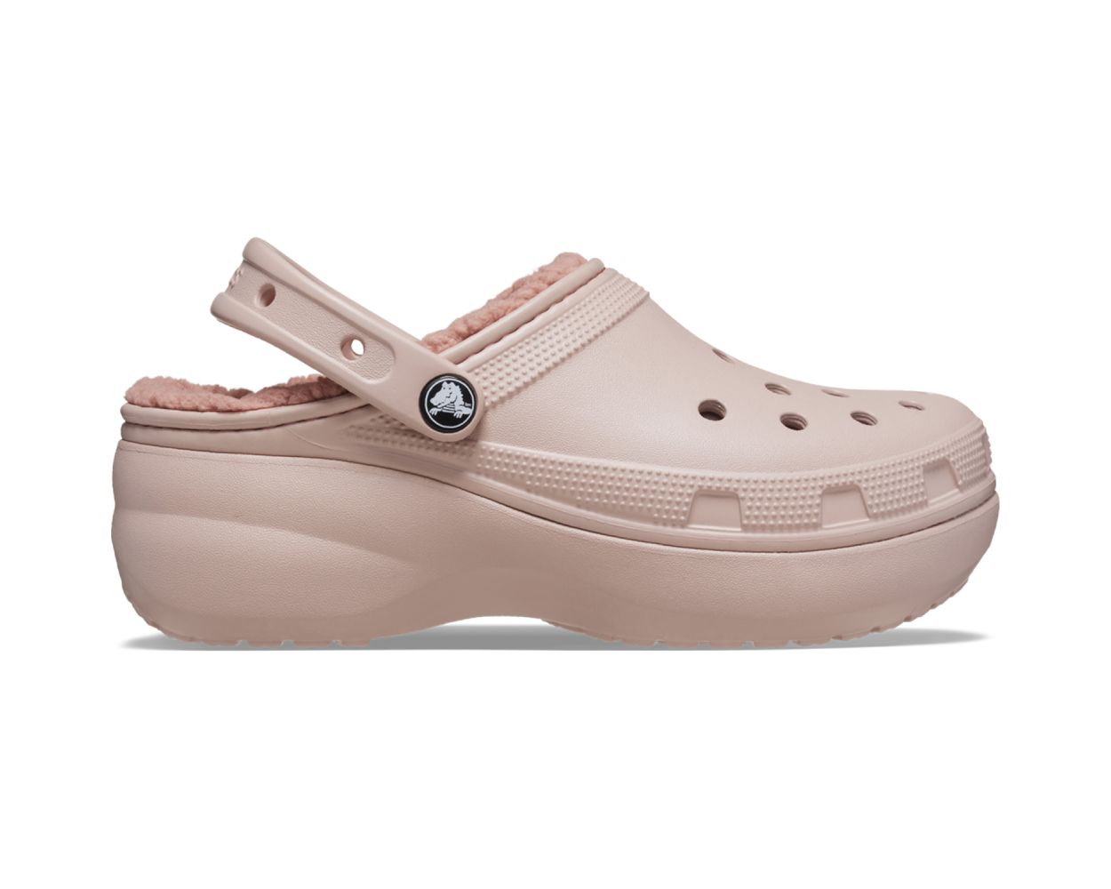 Pink lined crocs outlet