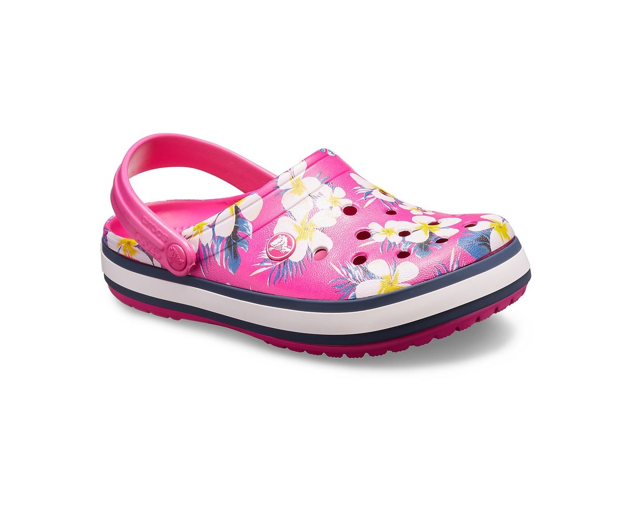 Crocs Crocband Seasonal Graphic Clog Candy Pink Floral World of Clogs