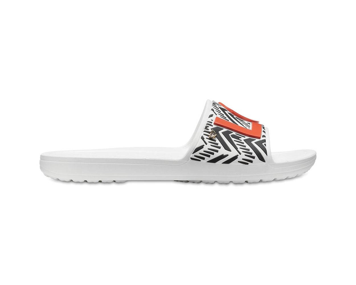 Crocs Drew X Sloane Chevron Slide Women White World of Clogs