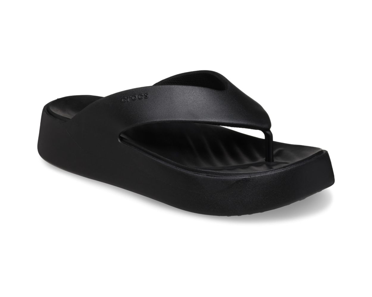 Crocs leather flip flops store