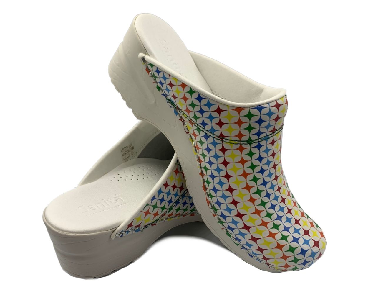 Sanita Colourfall Fun Clogs in Multicolour 101543314 World of Clogs